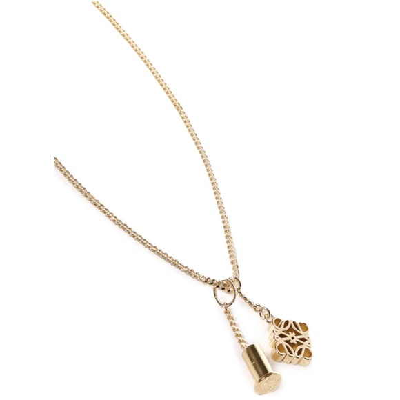 NWT Loewe Gold Pendant Necklace - Picture 1 of 8